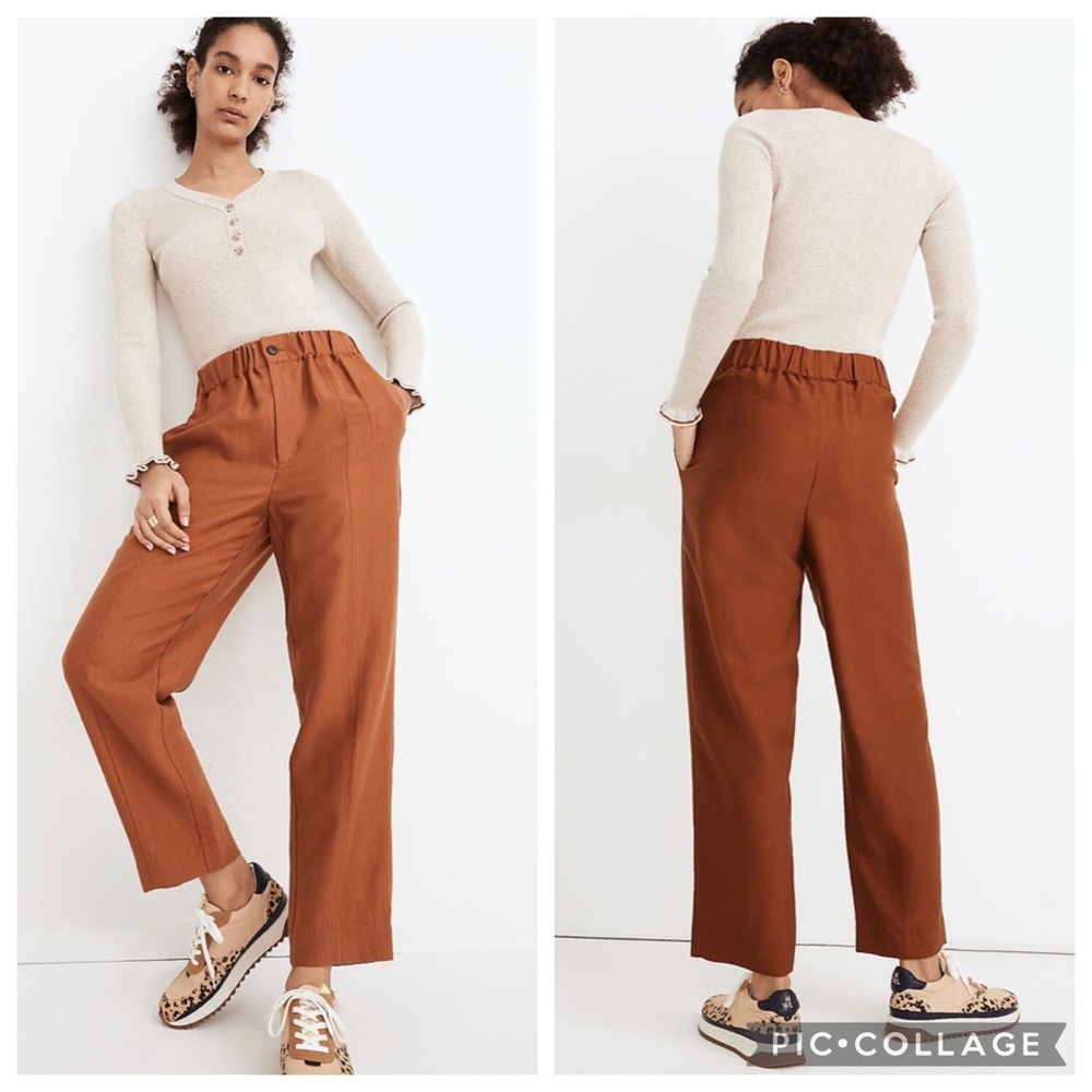 Madewell Tapered Huston Pull-On Crop Pants